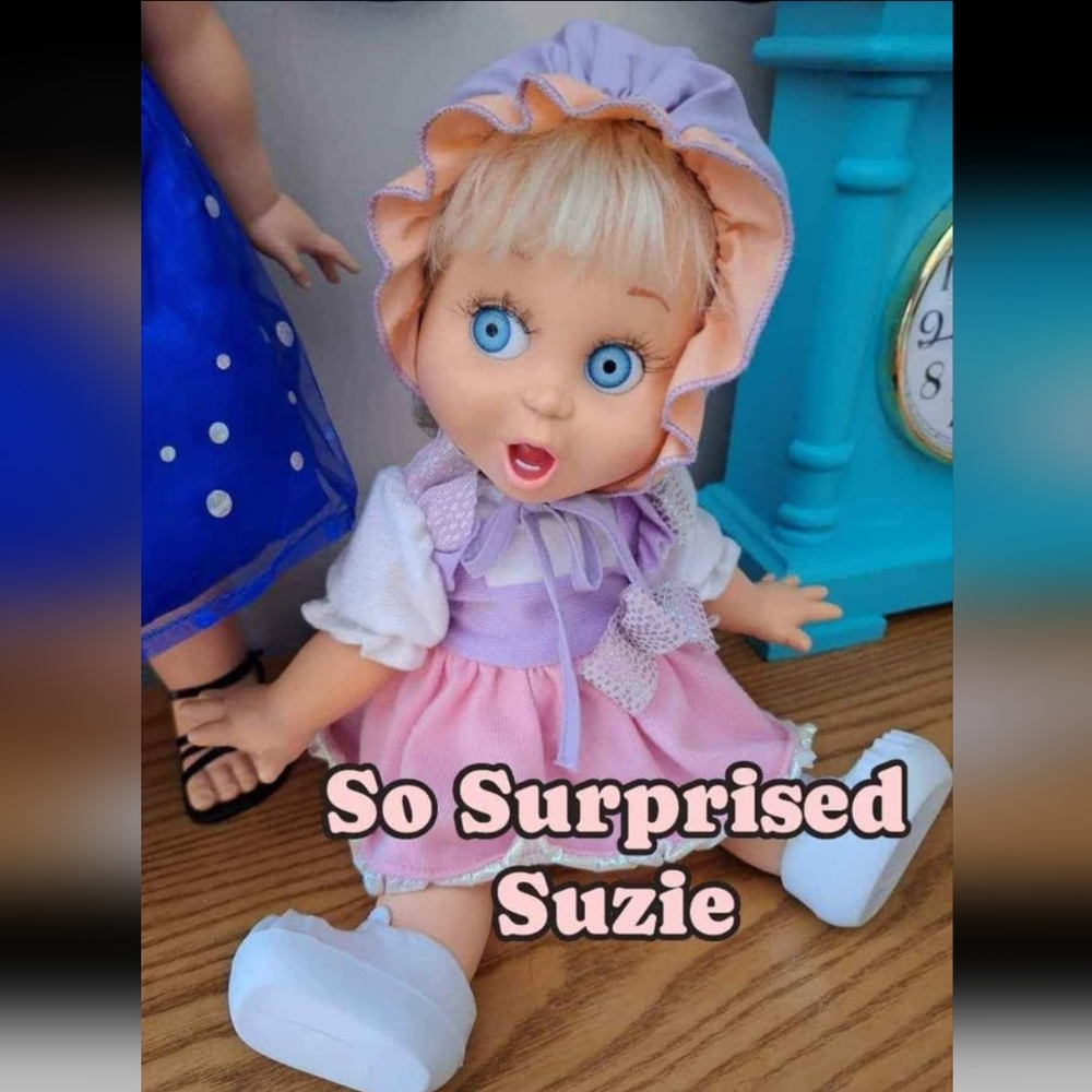 90's Galoob Baby Face Doll "So Surprised Suzie"